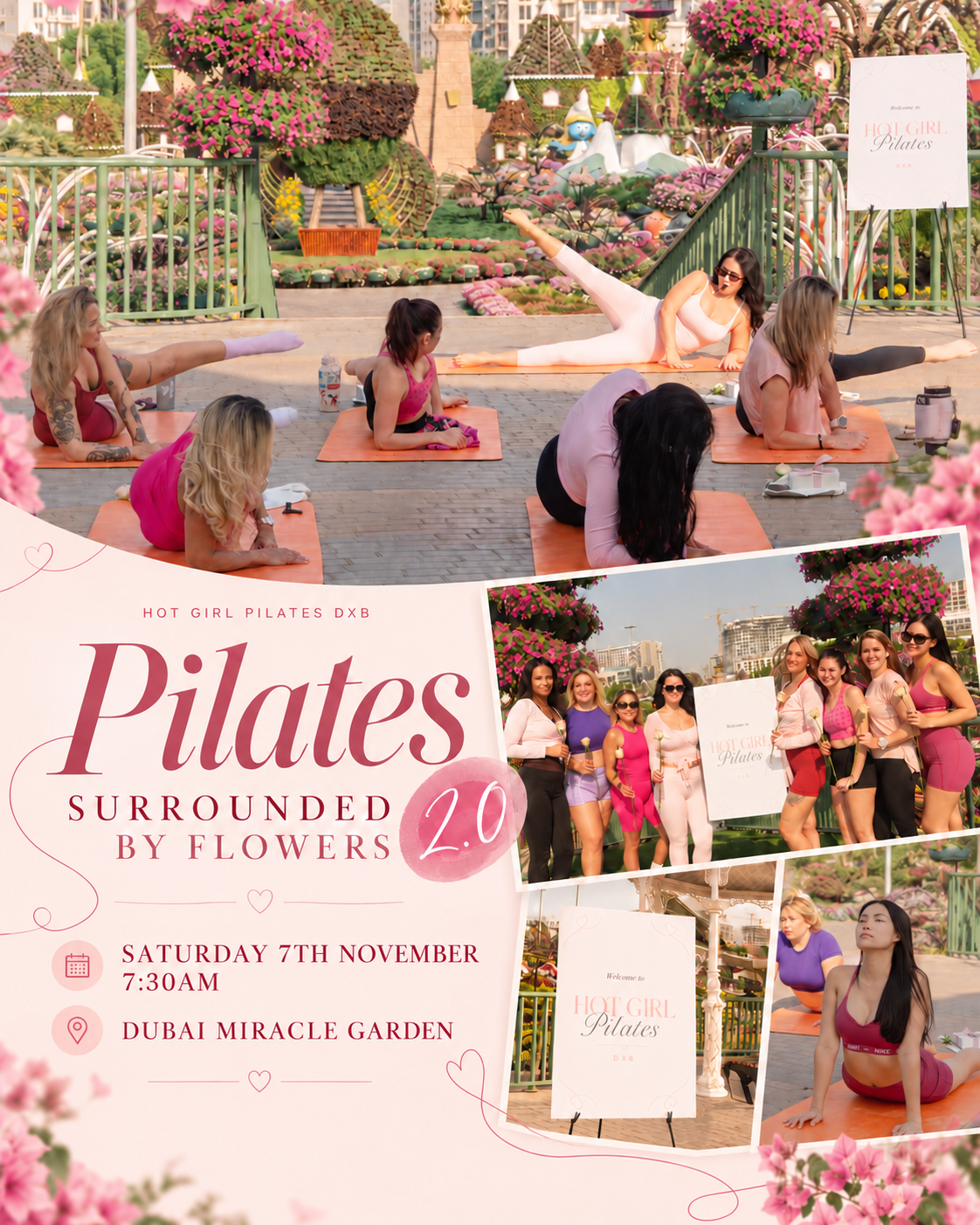 Pilates Surrounded by Flowers - Saturday 7th November