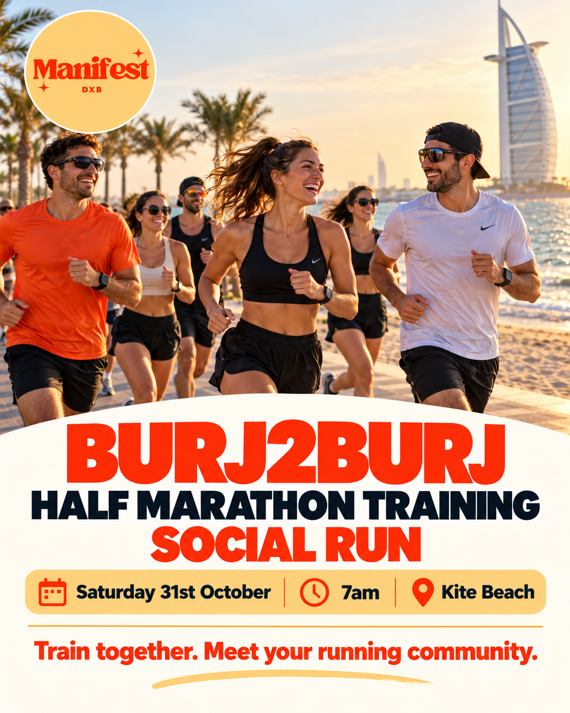 Burj2Burj Half Marathon Training Social Run - Saturday 31st October