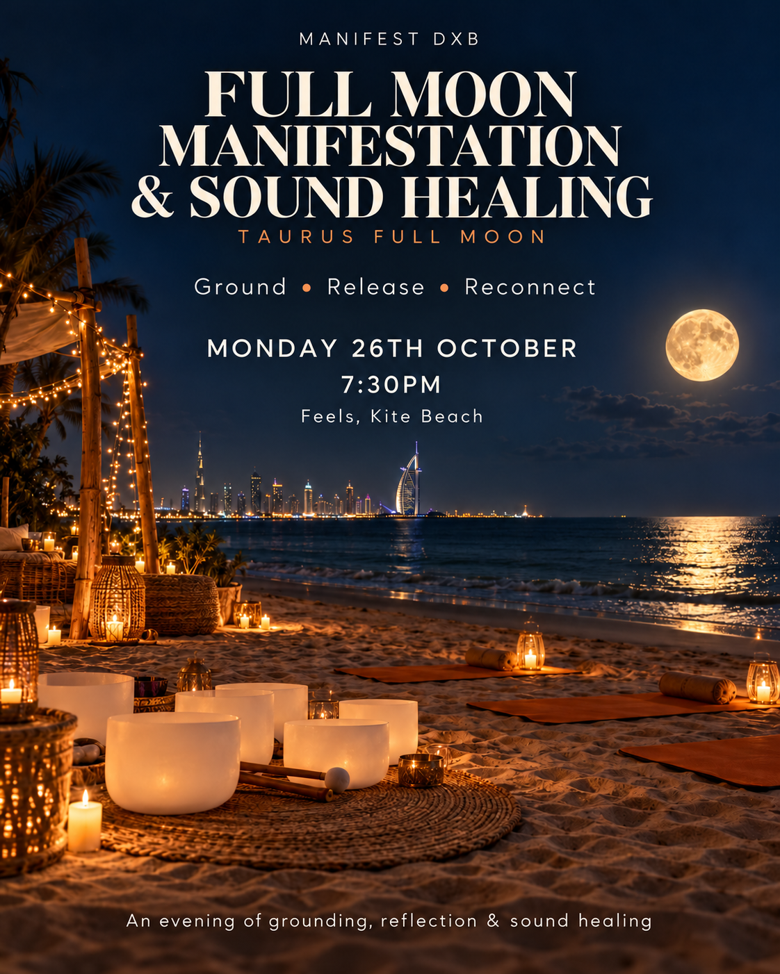 Full Moon Manifestion & Sound Healing - Monday 26th October
