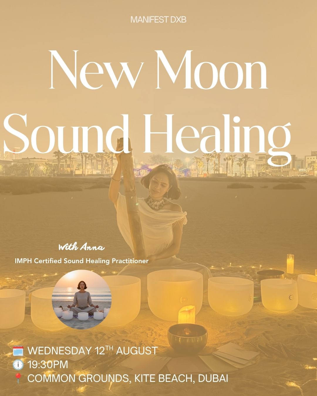 New Moon Sound Healing with Anna - Wednesday 12th August